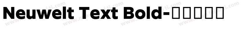 Neuwelt Text Bold字体转换